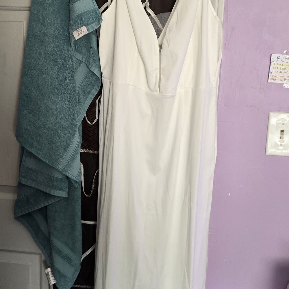 Elegant White Women's Slip Dress